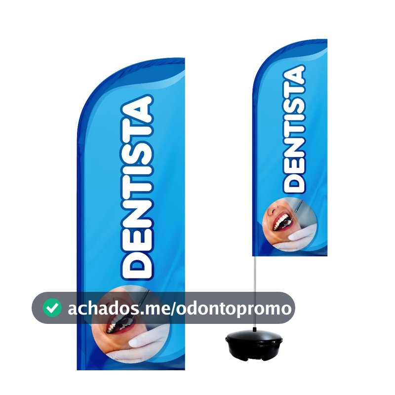 Wind Banner Completo 2,10m Dentista