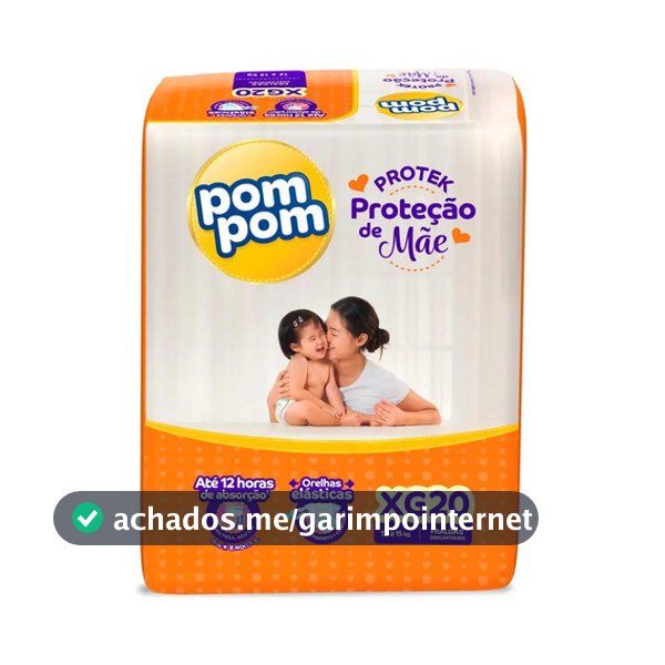 Fralda Protek Xg Pom Pom 20 Unidades