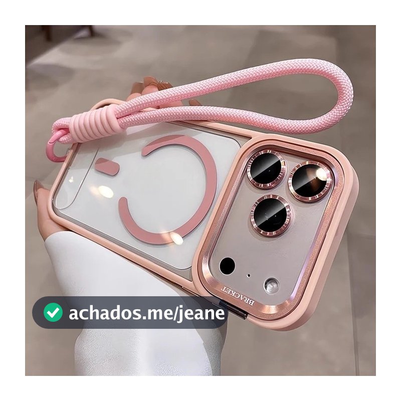 Magnético Transparente Caso De Telefone Para iPhone 11 12 13 14 15 16 17 18 Pro Max Plus Claro Suporte Lente Proteção