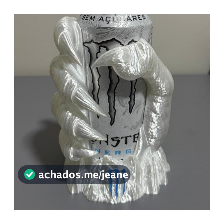 Porta Lata Monster 473ml Garra Monstro 3D Suporte para Energético
