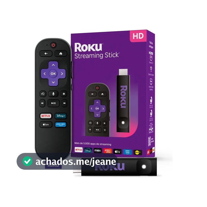 Roku Streaming Stick 3840BR HD Bluetooth Wi-fi Dual Band