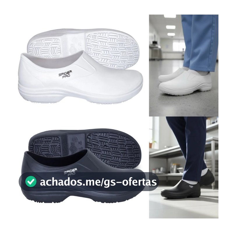 Sapato Antiderrapante Para Cozinha Limpeza Profissional Enferamgem De Trabalho