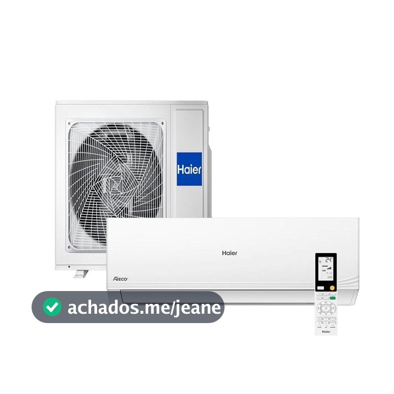 Ar Condicionado Split Haier 9000BTUs HSQB09RC - Wi-Fi, Inverter, Interno + Externo Frio