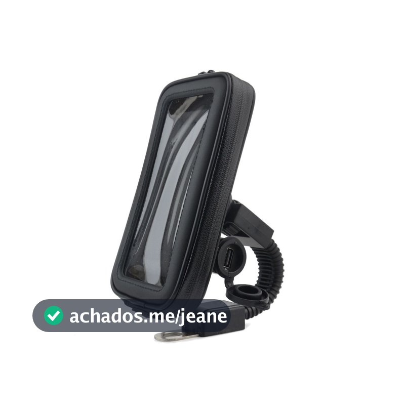 Suporte Celular para Moto Carregador Usb Prova D'agua 6.5 Polegadas