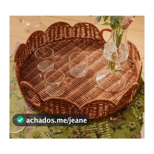 Bandeja Siena Rattan 35cm - A\CASA