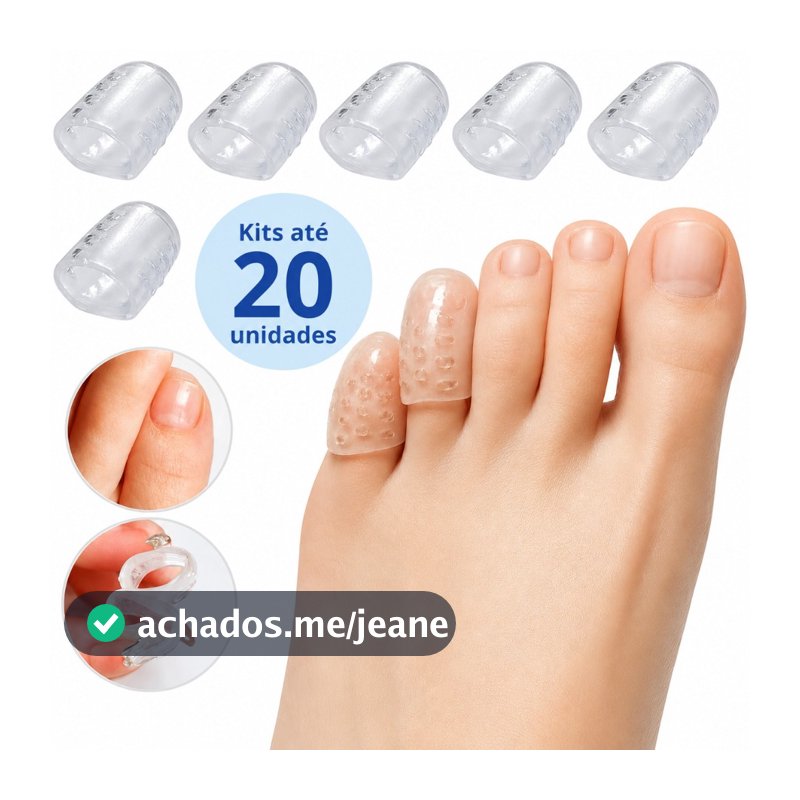 1,10 ou 20 un Dedeiras de Silicone Para Protetor Calo Unha Encravada Para Dedo Dos Pés Diabético - N