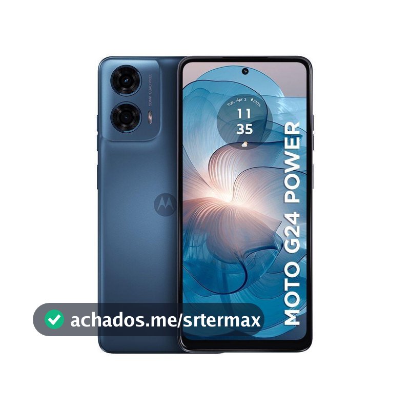 Usado: Moto g24 Power 128GB Azul-escuro Bom - Trocafy - Motorola