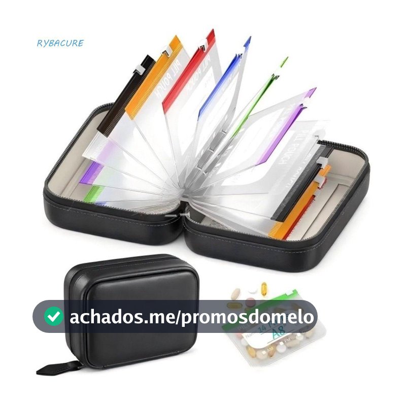 Organizador De Comprimidos De 7 Dias RYBACURE , Bolsas Com Zíper , Conjunto De Para À Prova D'água Código De Cores , Por