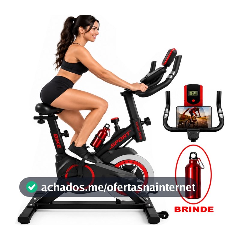 Bicicleta Ergometrica Spinning Academia Profissional Sport Com Sensor De Frequência Cardíaca