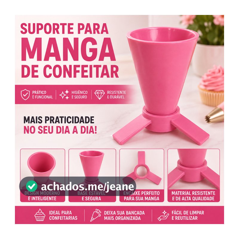 Suporte para Saco de Confeitar – Confeitaria - cozinha - bolos