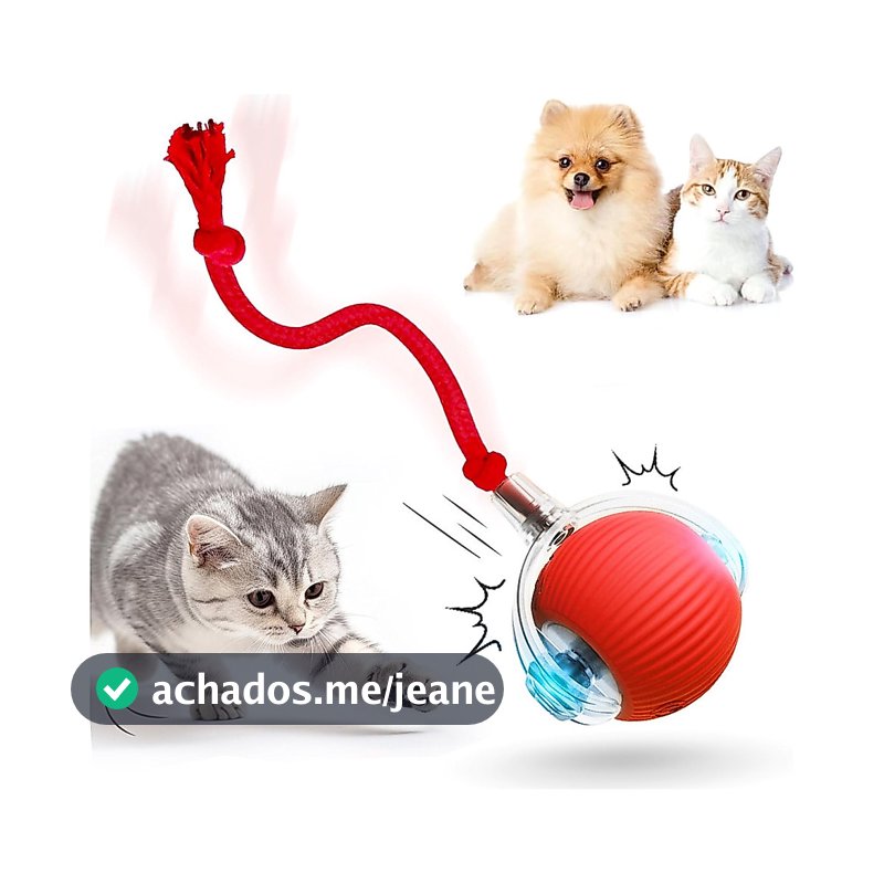 Bola Brinquedos com Cauda De Rolamento Automático  Do Falso Recarregável Bola Inteligente Gato Interativo