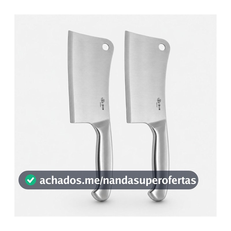 Cutelo Inox 6 Polegadas Para Cozinha Churrasco Carnes Restaurante Uso Culinário