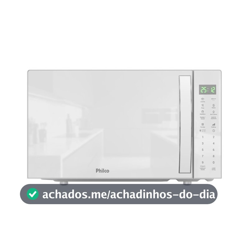 Micro-ondas Philco 28l Pmo31b Limpa Fácil Branco