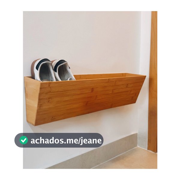 Sapateira De Bambu Para Parede De Entrada