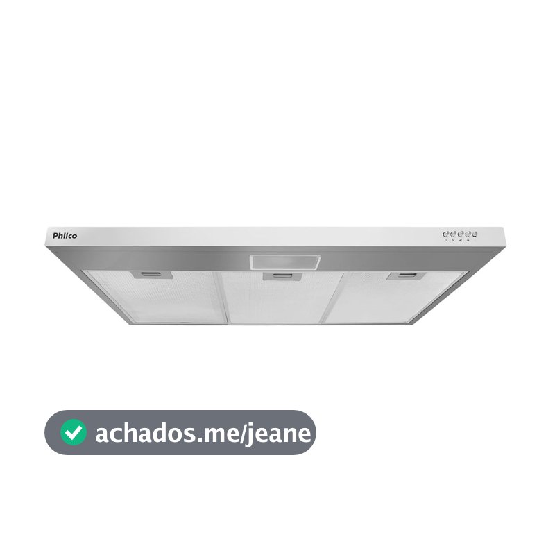 Depurador e Exaustor Philco 3 Velocidades Inox PDR80I