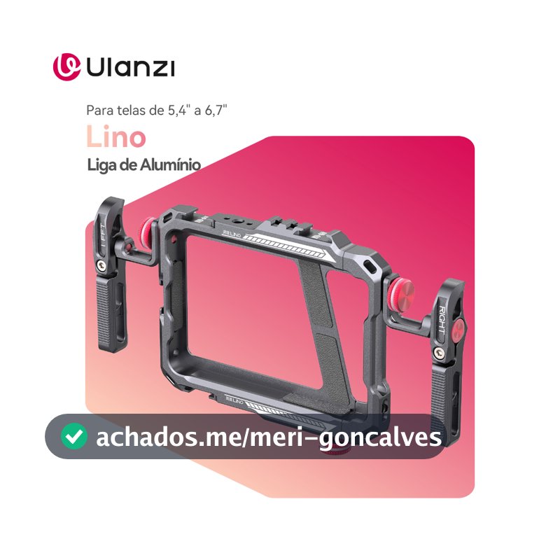 ULANZI LINO Gaiola Rig De Vídeo Em Alumínio Estabilizador Com Sapata Fria Para Smartphone