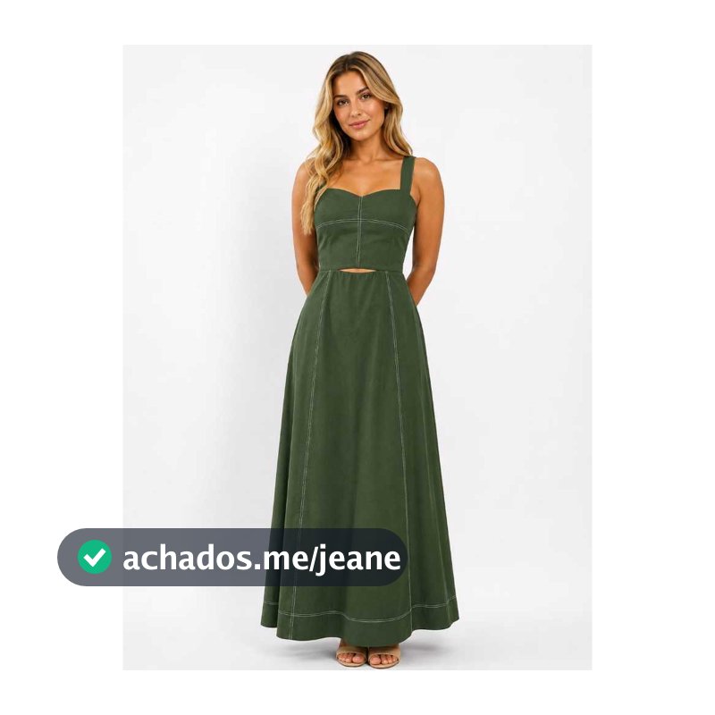 Vestido Longo Feminino Elegante tejido sensorial marante con  alsa grosa ten bojo M-G