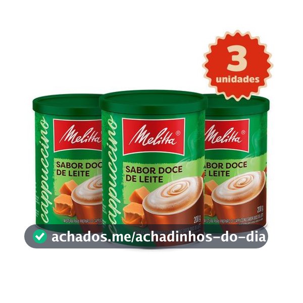 Kit 3 Cappuccinos Melitta® Doce de Leite 200g