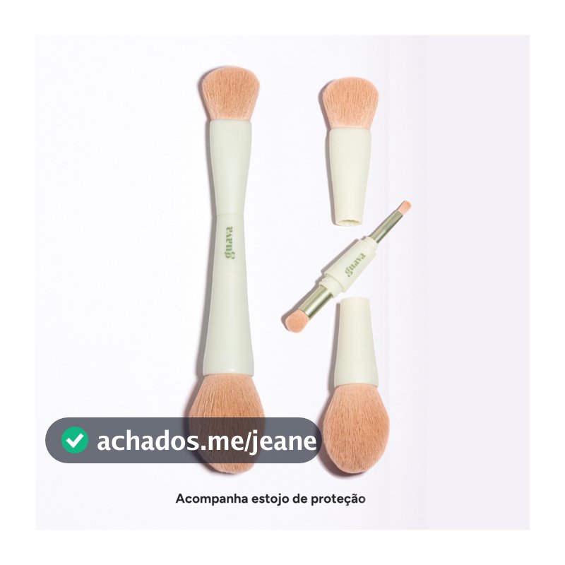Pincel de Maquiagem 4 em 1 Multiuso - Guava