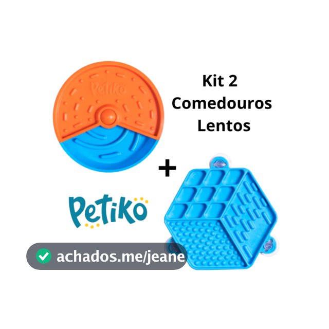 Kit Coma Devagar – Gira Gira + Lambe Lambe – Para Cães e Gatos | comedouro interativo, enriquecimento ambiental – Petiko