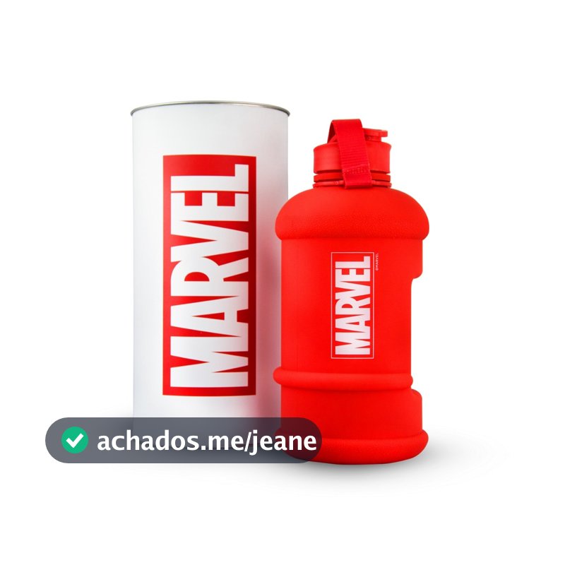 Marvel Garrafa De água Portátil Vermelha Da Com Capacidade De 1,3 litros à prova de água ideal para desporto ginásio