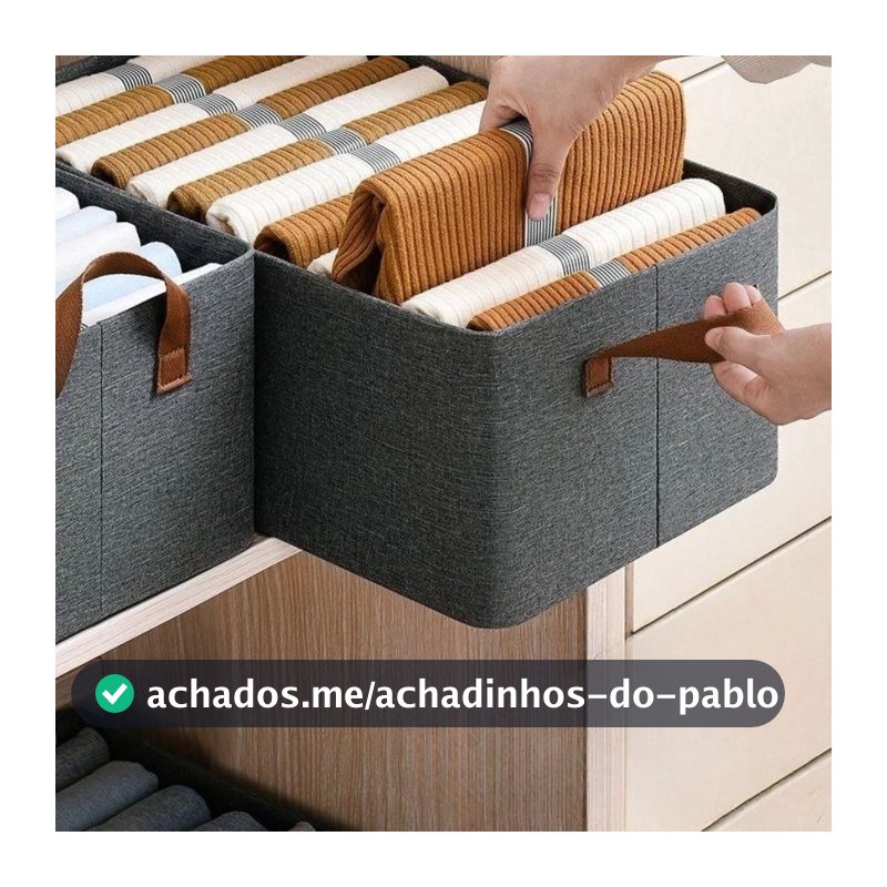 Kit 5 Organizadores com Divisórias｜Armazenamento de Calcinhas, Sutiãs e Calças – Prático e Dobrável