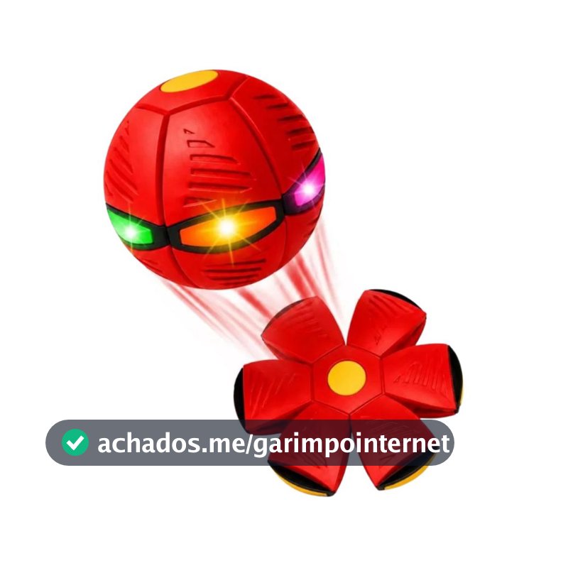 Bola Voadora Mágica Interativa Disco Voador Brinquedo para Cachorro Gato e Criança Pet Prime