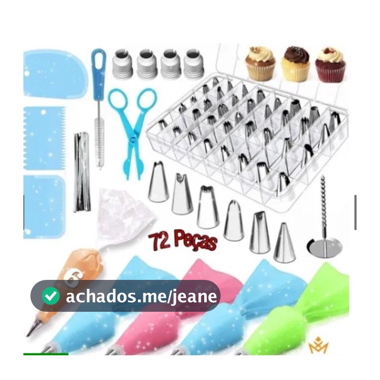 🎂Kit Confeiteiro Profissional Bicos Para Confeitar Inox 72/peças🎂 black friday