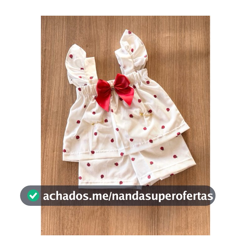 Conjunto bebê Lalá menina estampado blogueira algodão