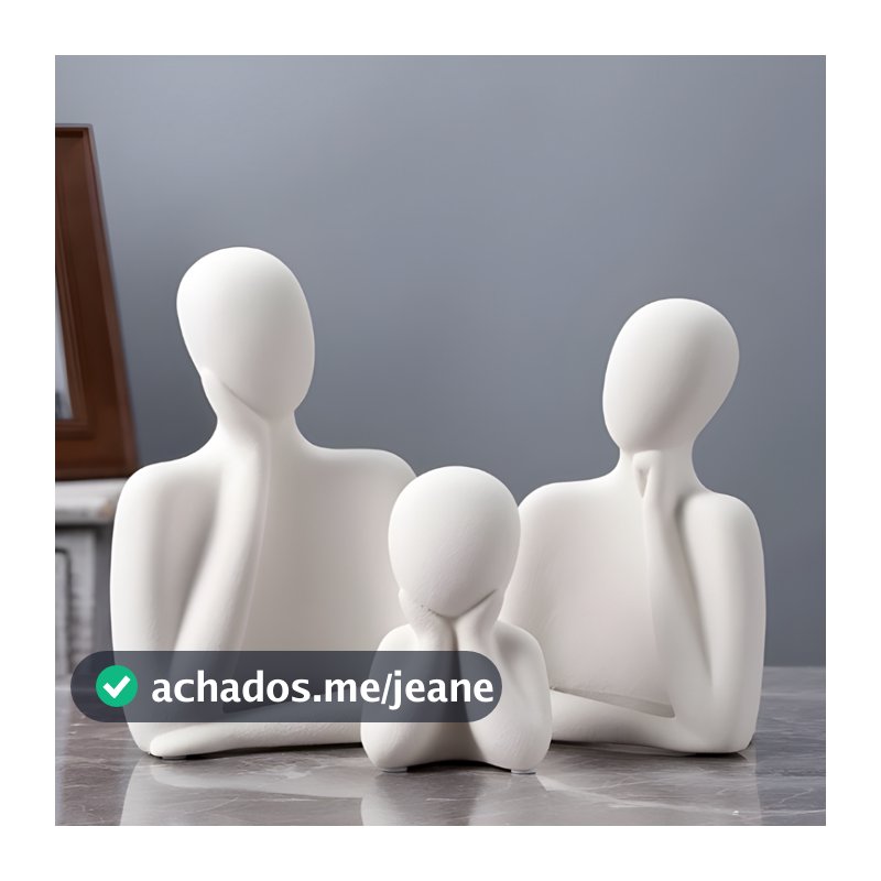 Estátua decorativa/ decoração para casa/ presentes/escultura moderna/abstrata/nórdico/gesso/familia/mae/pai/filho.