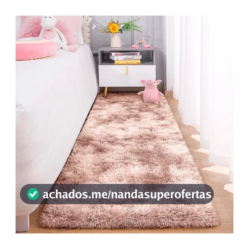Tapete Passadeira Corredor Quarto Sala Felpudo Várias Cores E Tamanhos
