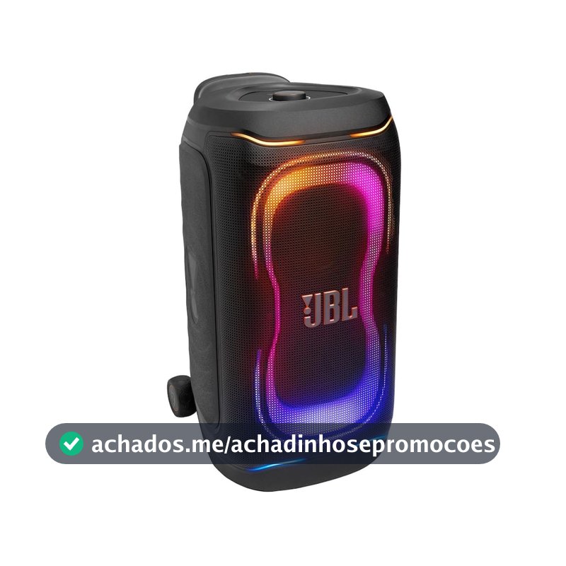 Caixa de Som JBL PartyBox 330 280W RMS Luzes RGB e Bateria de Até 18h Preto