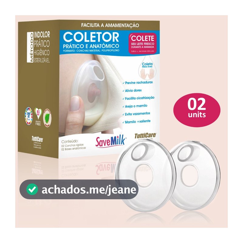 CONCHA AMAMENTAÇÃO - CONCHA COLETORA DE LEITE MATERNO - PÓS PARTO