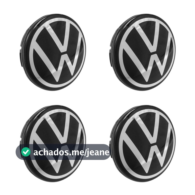 Kit 4 Calota Tampa Centro Roda Original Virtus Nivus 2022 Vw