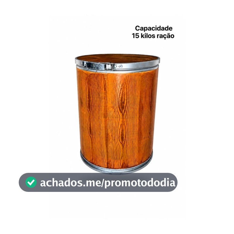 Caixa organizadora multi uso Porta Ração 15Kg  Travas  Conservar a Ração