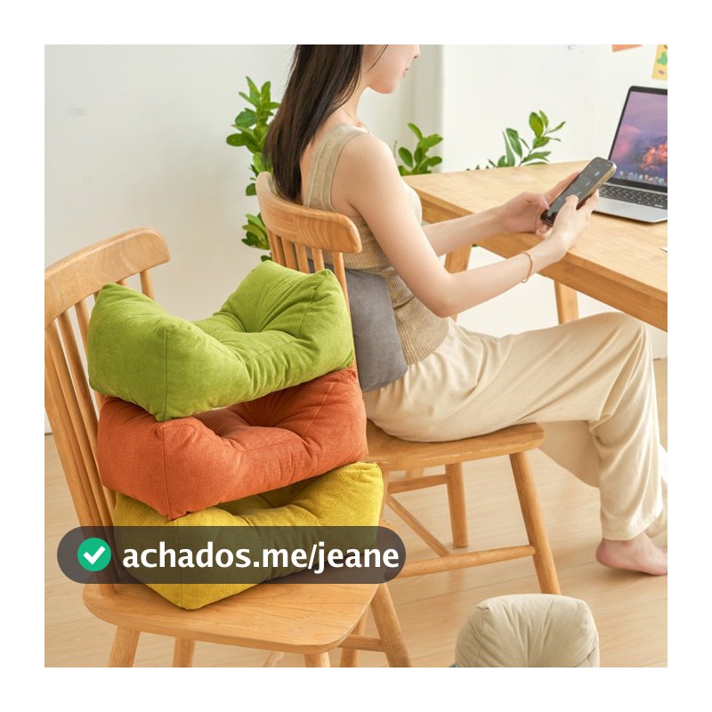 Almofada de Suporte Lombar com Design Ergonômico em Arco /Travesseiro para Cadeira, Cama, Escritório