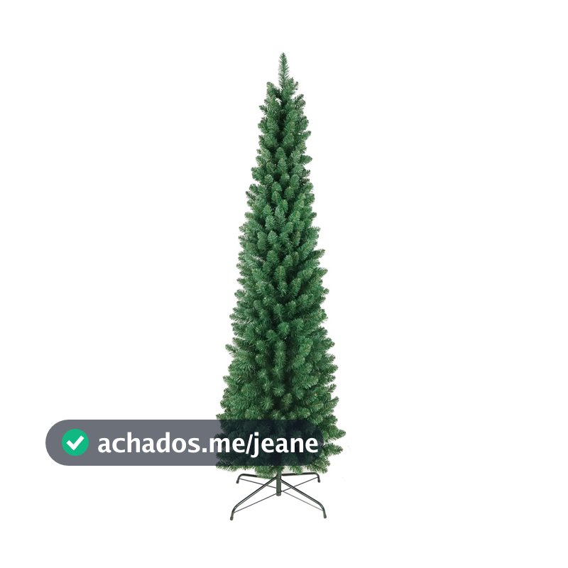 Arvore De Natal Slim Verde 1,20 1,50 1,80 2,10 2,40 Fina Pinheiro Coleção Noronha Luxo Compacto