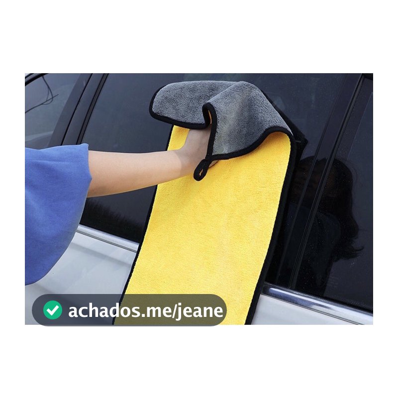 Pano Flanela Microfibra alta absorção Limpeza Automotiva Carro e Moto Multiuso 30x40