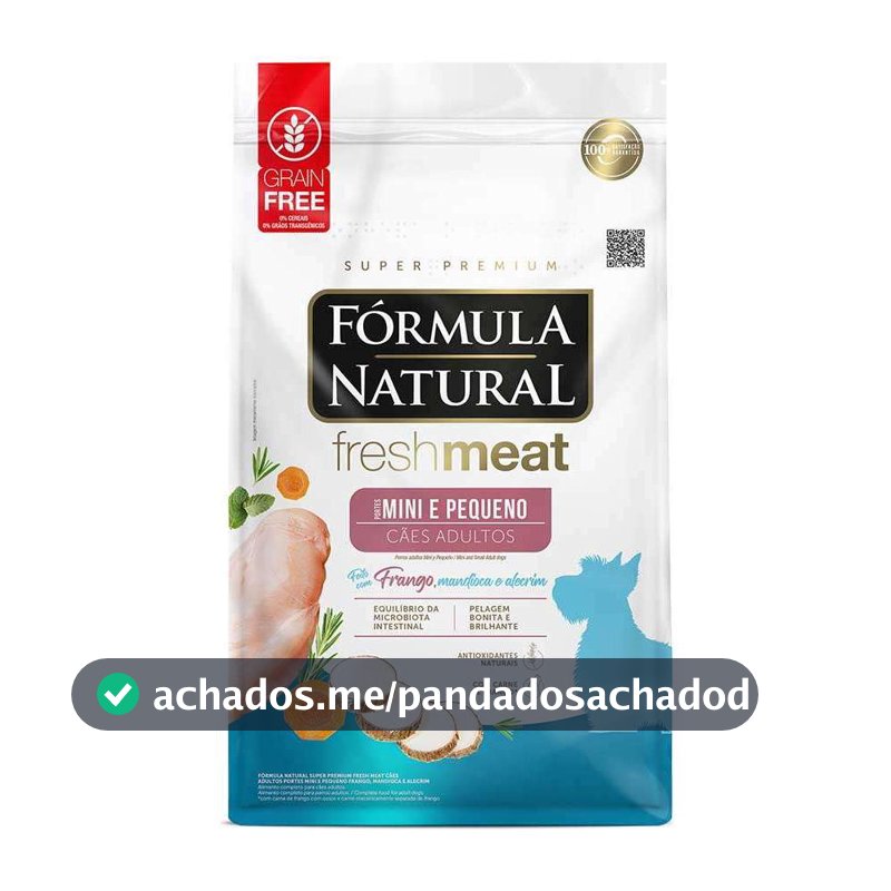Racao Formula Natural Caes Fresh Meat Adulto Racas Mini E Pequenas 10,1Kg