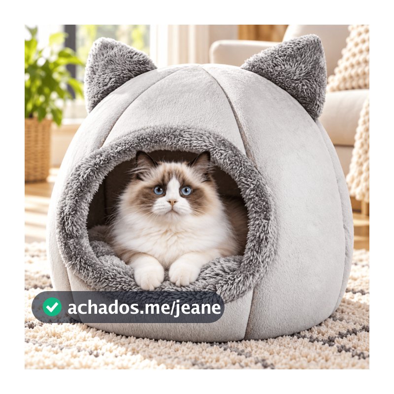 Casinha Cama Toca Tenda Gato Cães Cachorro Iglu Impermeável Lavável Pet Luxo Premium Pet Shop