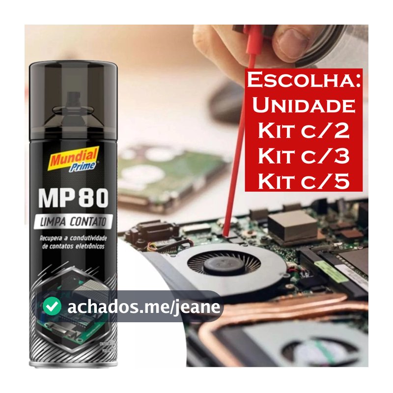 Limpa Contato Eletrônico em Spray (Und/Kit) c/ 300ml MUNDIAL PRIME
