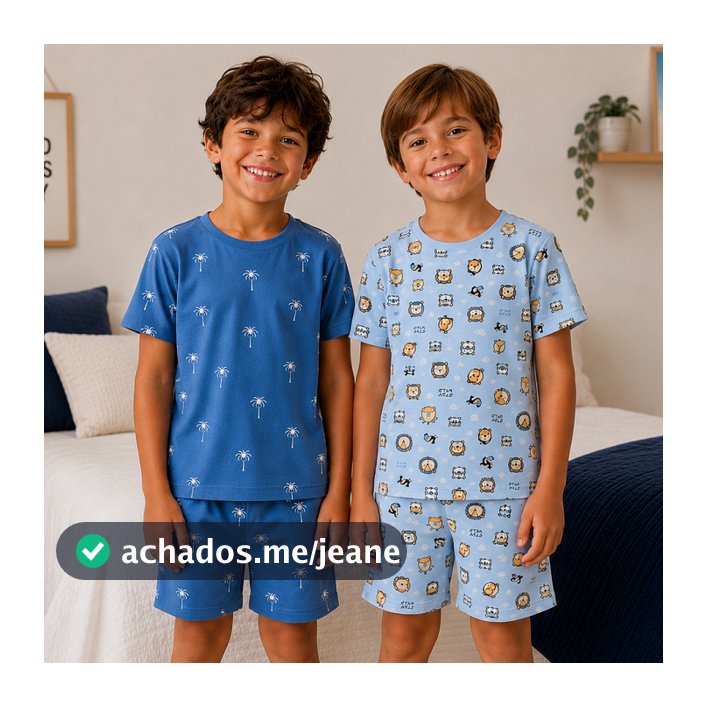 Pijama Infantil menino 4 ao 14 Anos  | pijama menino pijama infantil menino verão Confortável