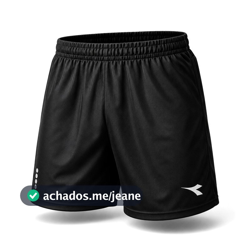 Shorts Masculino Diadora Icon Esportivo Academia Corrida Treino Fitness Com Bolso Leve Confortável