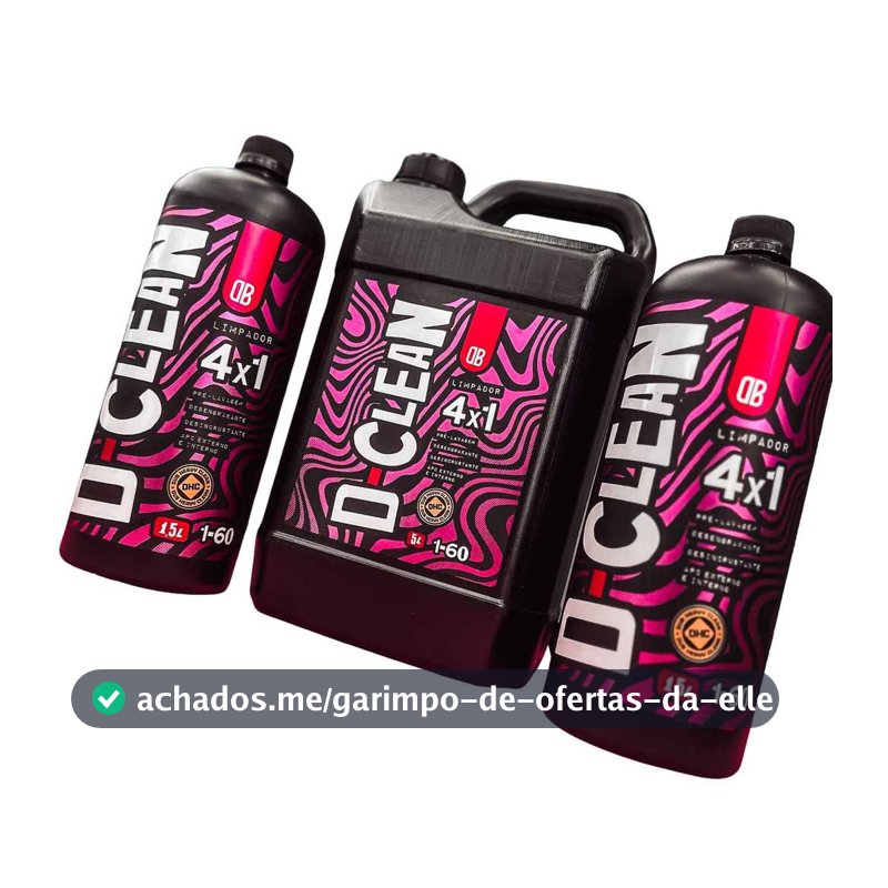 D-Clean Limpador 4x1 APC Desengraxante Limpeza Motor Interior Caixa De Roda Chassi 1.5L