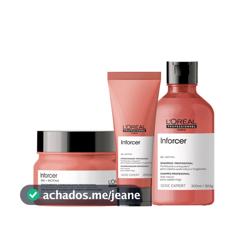 Kit Inforcer Shampoo, Cond e Máscara - L'Oréal