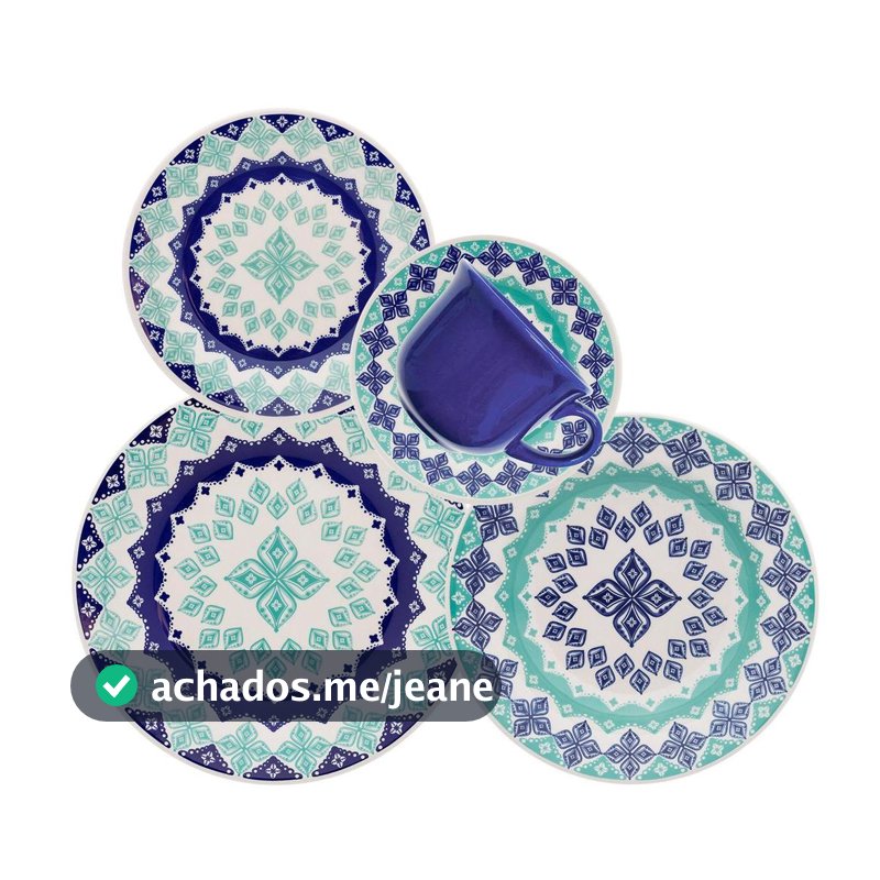 Aparelho de Jantar E Chá 20 Pçs Biona Donna Lola