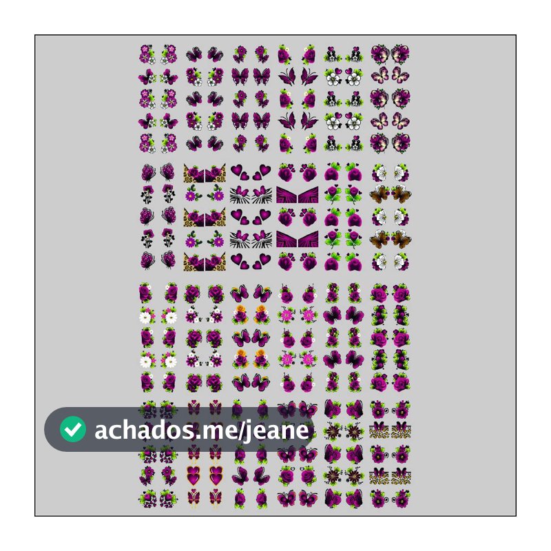 240 Adesivos de Unhas Decoradas no Cartelão Artesanal 3D C ESCOLHA Pré Prontos Películas Exclusivas
