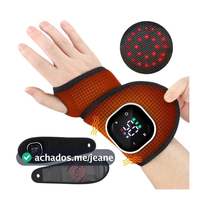 Almofada De Aquecimento De Pulso Com Massagem Para Artrite E Alívio Da Dor No Túnel Do Carpo , Universal Terapia De Luz