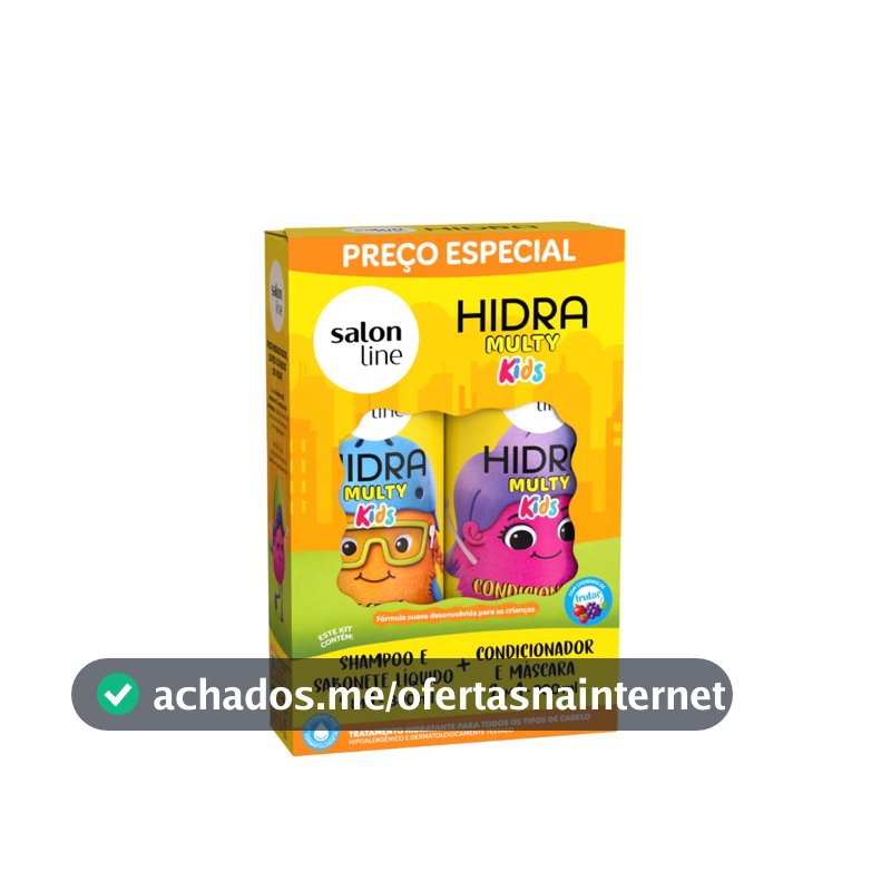 Kit Shampoo + Condicionador Hidra Multy Kids Salon Line 300ml