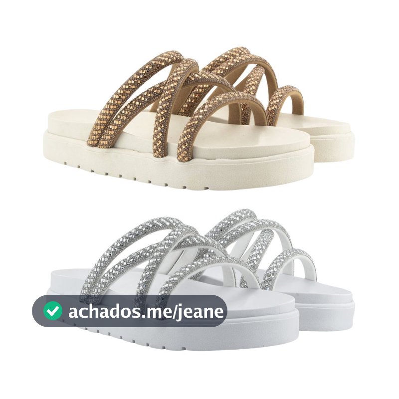 Kit 2 Pares de Sandalia Papete Birken Slide Flat Feminina Promoção